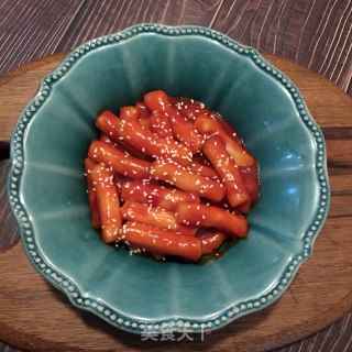 韩式辣酱煮年糕的做法步骤：8