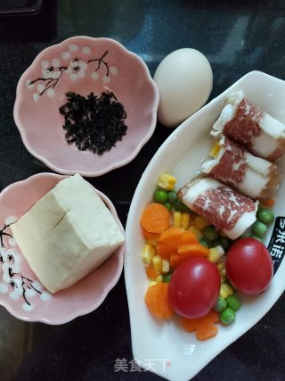 杂蔬豆腐汤的做法步骤：1
