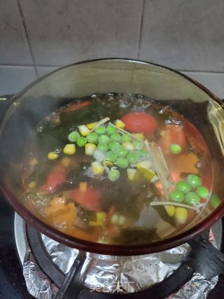 杂蔬豆腐汤的做法步骤：4