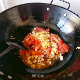 番茄鸡蛋面的做法步骤：5