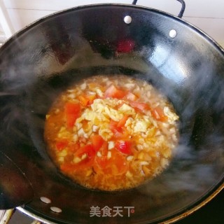 番茄鸡蛋面的做法步骤：6