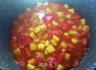 西红柿土豆烫饭的做法步骤：6