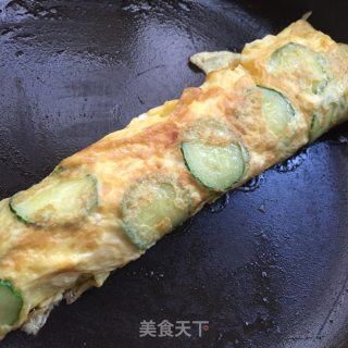 黄瓜玉子烧的做法步骤：7