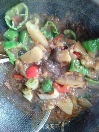 鱼香茄煲的做法步骤：10