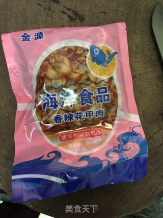 爆炒花甲肉的做法步骤：1
