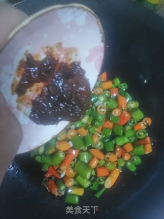 黄豆酱炒线椒的做法步骤：5