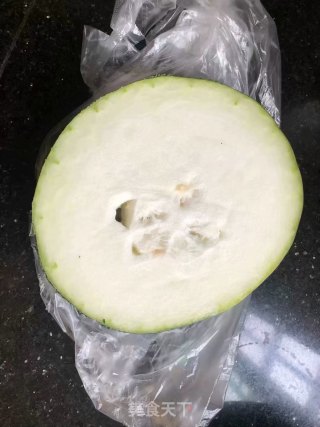 肉末蒸冬瓜的做法步骤：1