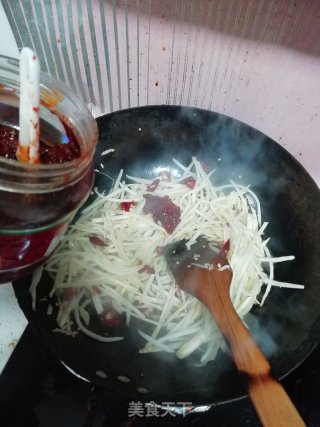 杏鲍萝卜丝的做法步骤：5