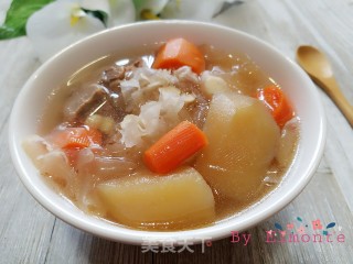 苹果胡萝卜雪耳汤的做法步骤：8