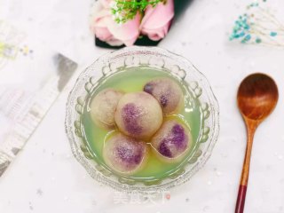 水晶紫薯汤圆的做法步骤：12
