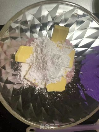抹茶杏仁饼干的做法步骤：2