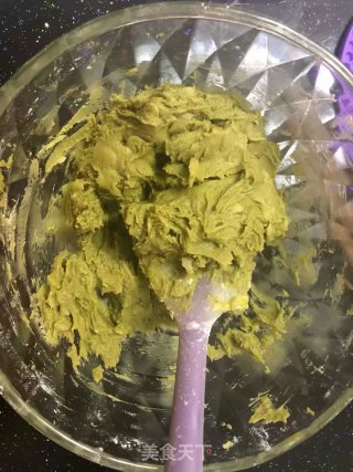 抹茶杏仁饼干的做法步骤：7