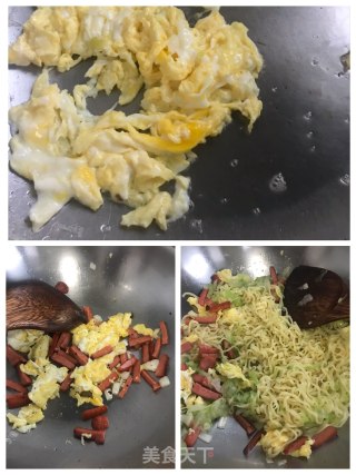 原味炒方便面的做法步骤：3