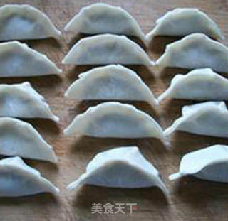 虾皮韭菜肉馅饺子的做法步骤：9