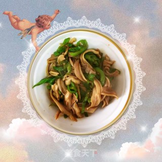青椒炒肚丝的做法步骤：7