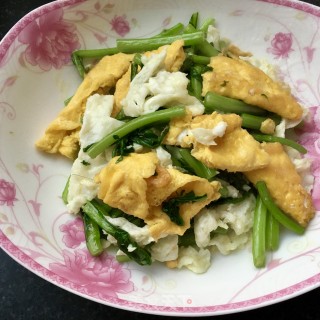 “快手小炒”茼蒿炒鸡蛋的做法步骤：20