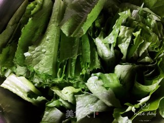 干辣椒油麦菜的做法步骤：1