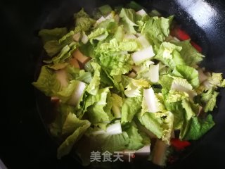 小白菜虾仁炖豆腐的做法步骤：12