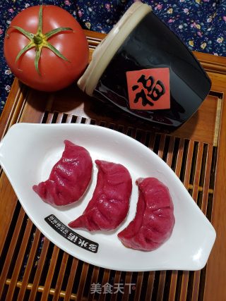 火龙果煎饺的做法步骤：16