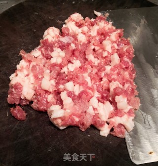 手剁梅菜肉饼的做法步骤：2