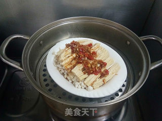 金针菇蒸腐竹的做法步骤：7
