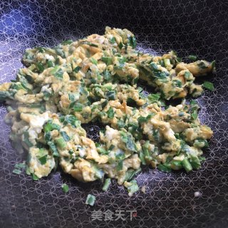 韭菜炒鸡蛋的做法步骤：6