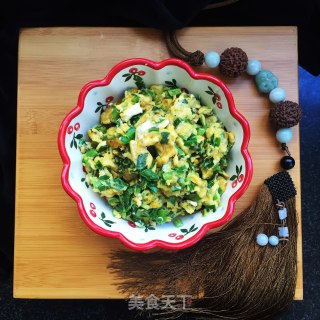 韭菜炒鸡蛋的做法步骤：8