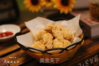 烤箱版鸡米花------减肥零食的做法步骤：20