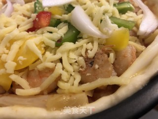 鲜虾披萨的做法步骤：11