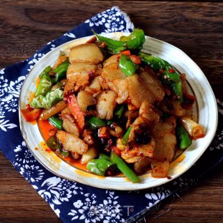 青椒炒回锅肉的做法步骤：9