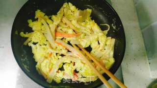 食材简单，调料简单，味道却不简单的蟹棒滑蛋的做法步骤：5