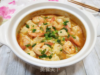 麻婆虾仁豆腐的做法步骤：11