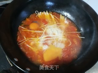 番茄鸡蛋面的做法步骤：4