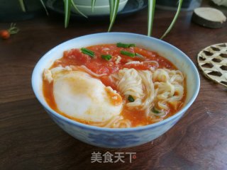番茄鸡蛋面的做法步骤：5