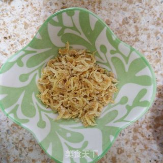 虾皮炒小油菜的做法步骤：2