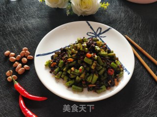 梅菜肉末无筋豆的做法步骤：18