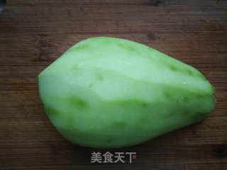 红油佛手瓜的做法步骤：2