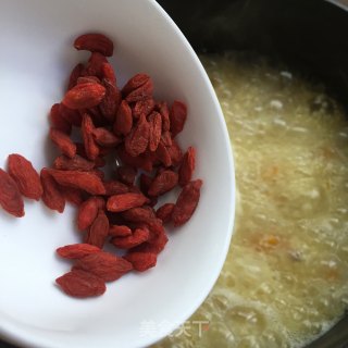 南瓜枸杞小米粥的做法步骤：7
