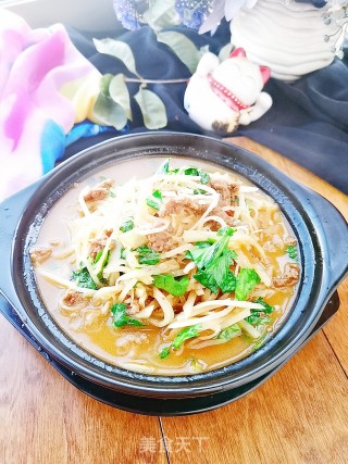 萝卜丝炒牛肉的做法步骤：12