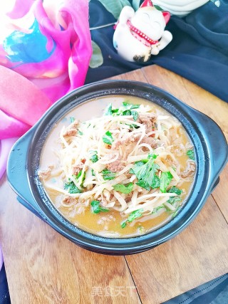 萝卜丝炒牛肉的做法步骤：13