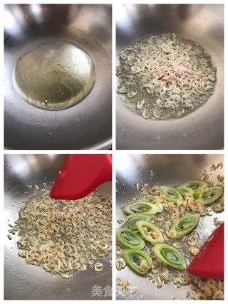 虾皮炒窝瓜的做法步骤：2