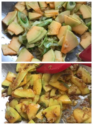 虾皮炒窝瓜的做法步骤：3