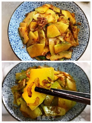 虾皮炒窝瓜的做法步骤：4