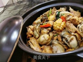 生蚝鲍鱼焖鸡的做法步骤：13