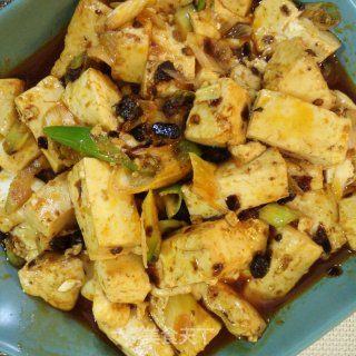 老干妈烧嫩豆腐的做法步骤：8