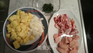 熏腊味炖蚕豆的做法步骤：2