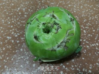 苤蓝炒肉丝的做法步骤：2