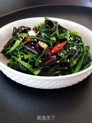 凉拌菠菜（韩国人的最爱）的做法步骤：6