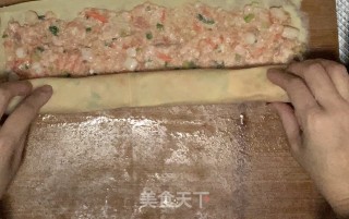 鱿鱼肉末千张卷的做法步骤：6