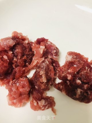 肉末酸豆角的做法步骤：2